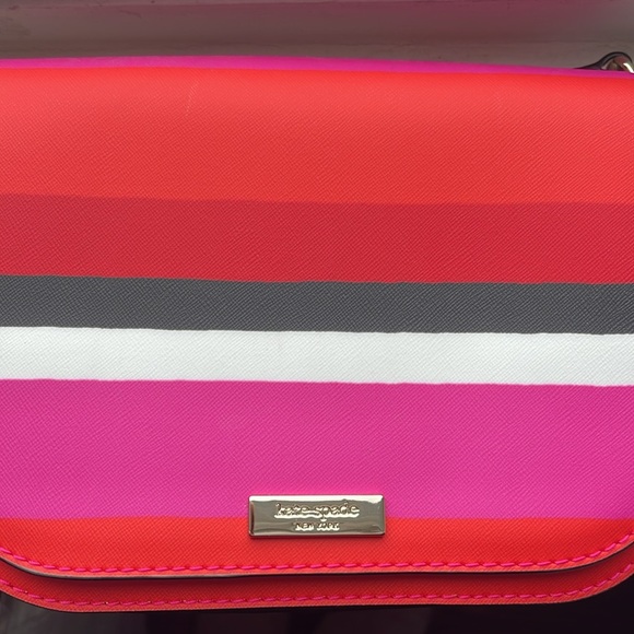 👛 KATE SPADE Laurel Way, Bonita stripe multi Crossbody bag  - New with tags - Picture 4 of 15